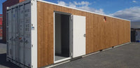 Bar Modulare 40 Piedi Privilege con Rivestimento in Legno