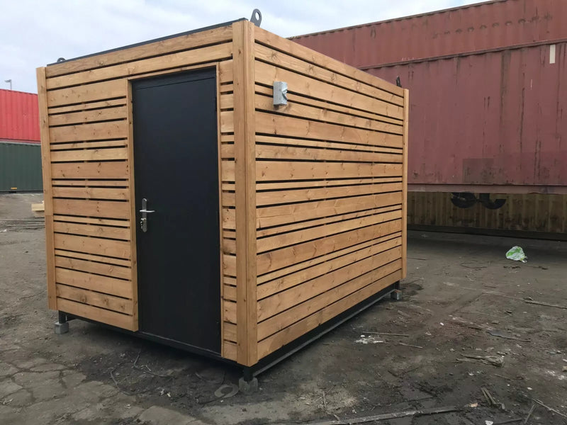 Bar Modulare Compatto 10 Piedi con Rivestimento in Legno