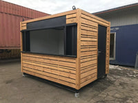 Bar Modulare Compatto 10 Piedi con Rivestimento in Legno
