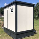 Cabina Sanitaria Autonoma - WC, Doccia e Serbatoio Acque Reflue Integrato