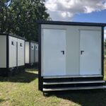 Cabina Sanitaria Autonoma - WC, Doccia e Serbatoio Acque Reflue Integrato
