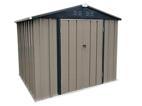 Capanno da Giardino in Metallo Portatile Bastone 6'x8' - Soluzione Robusta e Sicura per i Tuoi Spazi Esterni