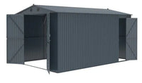 Capanno di Stoccaggio in Metallo 13x20FT - Soluzione Elegante e Resistente per i Tuoi Spazi Esterni