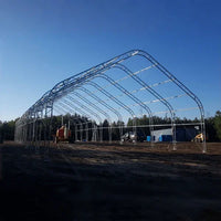 Capannone di Stoccaggio a Doppio Traliccio L30'xL40'xH20' - Robusto e Versatile