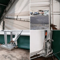 Capannone di Stoccaggio a Doppio Traliccio W20'xL33'xH16' - Protezione Robusta e Versatile
