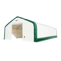 Capannone di Stoccaggio a Doppio Traliccio W20'xL33'xH16' - Protezione Robusta e Versatile