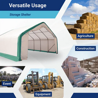 Capannone di Stoccaggio a Traliccio Singolo L20'xL40'xH12' - Protezione Versatile e Resistente