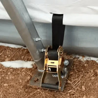 Capannone di Stoccaggio ad Arco con Traliccio Singolo L20'xL30'xH12' - Protezione Robusta e Versatile