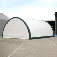 Capannone di Stoccaggio ad Arco con Traliccio Singolo L20'xL30'xH12' - Protezione Robusta e Versatile