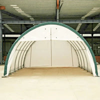 Capannone di Stoccaggio ad Arco con Traliccio Singolo L20'xL30'xH12' - Protezione Robusta e Versatile