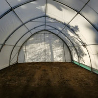 Capannone di Stoccaggio ad Arco con Traliccio Singolo L20'xL30'xH12' - Protezione Robusta e Versatile