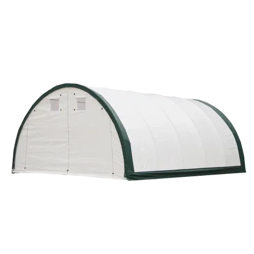 Capannone di Stoccaggio ad Arco con Traliccio Singolo L20'xL30'xH12' - Protezione Robusta e Versatile