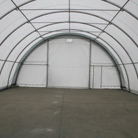 Capannone di Stoccaggio ad Arco con Traliccio Singolo L30'xL40'xH15' - Robusto e Spazioso