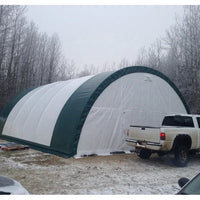 Capannone di Stoccaggio ad Arco con Traliccio Singolo L30'xL40'xH15' - Robusto e Spazioso