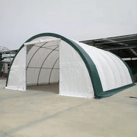 Capannone di Stoccaggio ad Arco con Traliccio Singolo L30'xL40'xH15' - Robusto e Spazioso