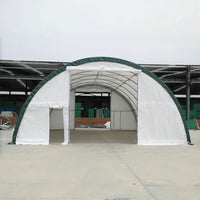 Capannone di Stoccaggio ad Arco con Traliccio Singolo L30'xL40'xH15' - Robusto e Spazioso