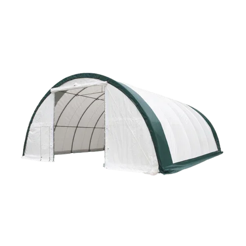 Capannone di Stoccaggio ad Arco con Traliccio Singolo L30'xL40'xH15' - Robusto e Spazioso