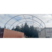 Capannone per Contenitore Marittimo 20'x40' - Soluzione Robusta e Versatile