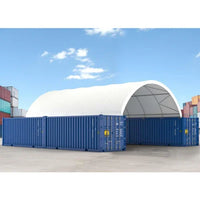 Capannone per Contenitore Marittimo 20'x40' - Soluzione Robusta e Versatile