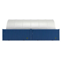 Capannone per Contenitore Marittimo 20'x40' - Soluzione Robusta e Versatile