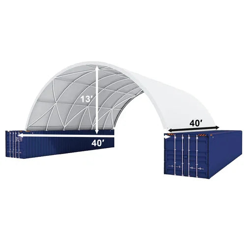 Capannone per Contenitore Marittimo 40'x40'x13' - Robusto e Versatile