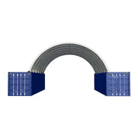 Capannone per Contenitore Marittimo 40'x40'x13' - Robusto e Versatile