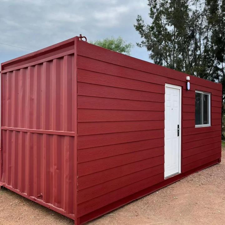 Casa Modulare 20' High Cube - Design Effetto Legno