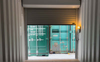 Container 20 Piedi High Cube con Porta Avvolgibile - Grigio Chiaro