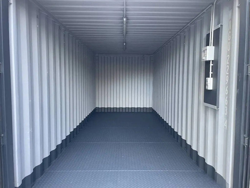 Container 20 Piedi Nuovo con Pavimento in Acciaio e Luce - RAL 7016