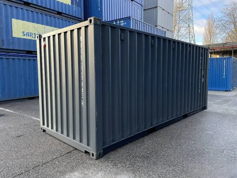 Container 20 Piedi Nuovo con Pavimento in Acciaio e Luce - RAL 7016