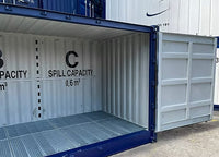 Container 20' Open Side con Vasca di Raccolta Integrata