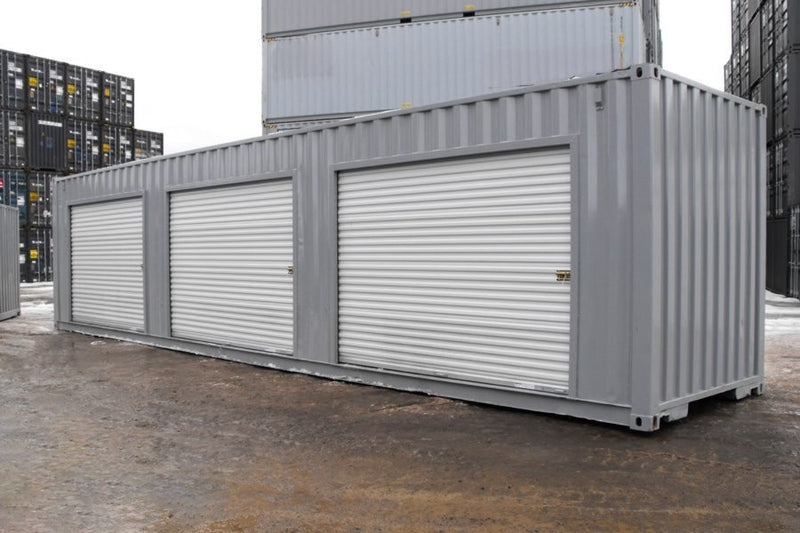 Container 40' High Cube con 3 Serrande Avvolgibili Laterali