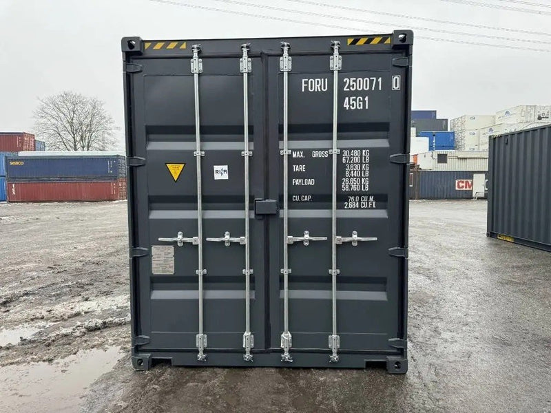 Container 40' High Cube Double Door Nuovo (2023) - RAL 7016