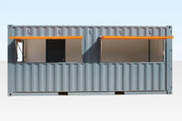 Container Bar/Caffetteria 20' con 3 Portelloni di Servizio