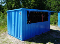 Container Bar Smontabile 3x2 Metri - Blu (RAL 5012)