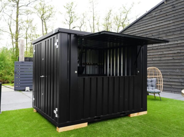 Container Bar Smontabile 3x2 Metri - Nero Intenso (RAL 9005)