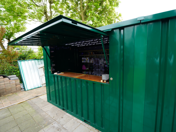 Container Bar Smontabile 3x2 Metri - Verde Turchese (RAL 6016)