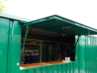 Container Bar Smontabile 3x2 Metri - Verde Turchese (RAL 6016)