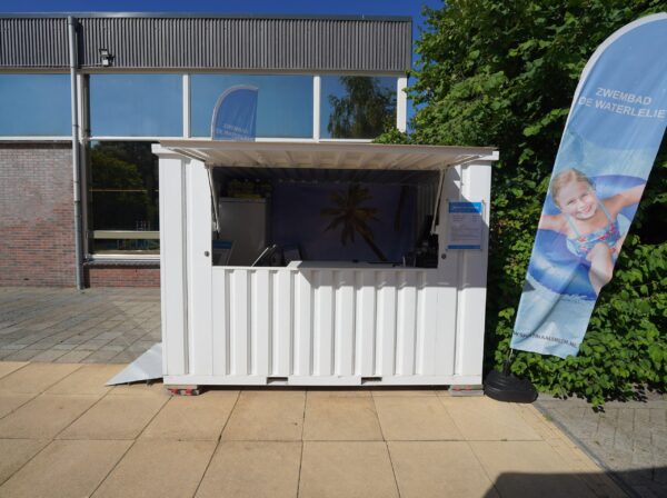 Container Bar Smontabile 4x2 m - Bianco (RAL 9016)