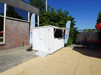 Container Bar Smontabile 4x2 m - Bianco (RAL 9016)