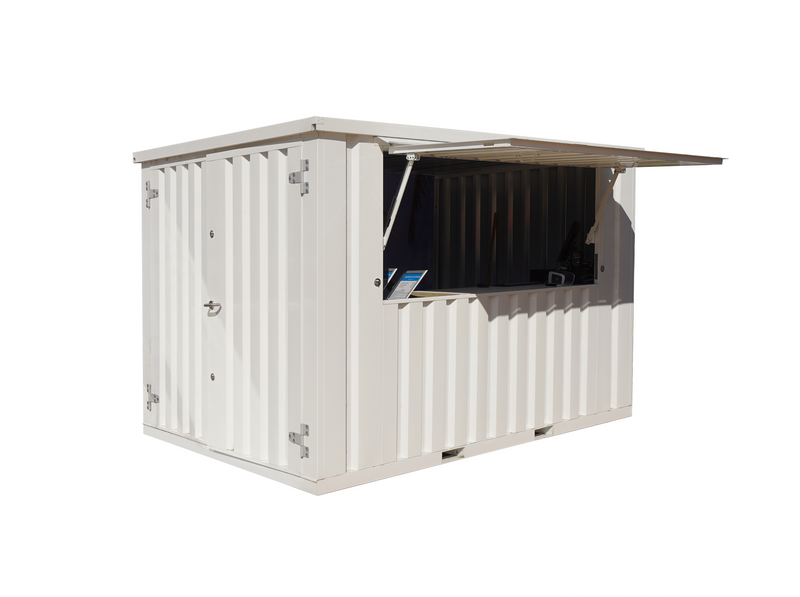 Container Bar Smontabile 4x2 m - Bianco (RAL 9016)