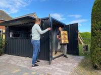 Container Bar Smontabile 4x2 Metri - Nero Intenso (RAL 9005)
