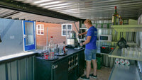 Container Bar Smontabile 4x2 Metri - Nero Intenso (RAL 9005)