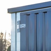 Container Smontabile 2x2m con Pavimento Rialzato - Bicolore Blu/Galvanizzato