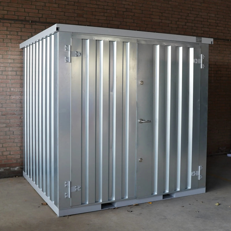 Container Smontabile 2x2m con Pavimento Rialzato - Galvanizzato