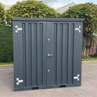 Container Smontabile 2x2m con Pavimento Rialzato - Grigio Antracite