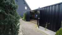 Container Smontabile 6x2m con Accesso Laterale - Nero Intenso