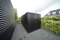 Container Smontabile 6x2m con Porta Frontale - Nero Intenso