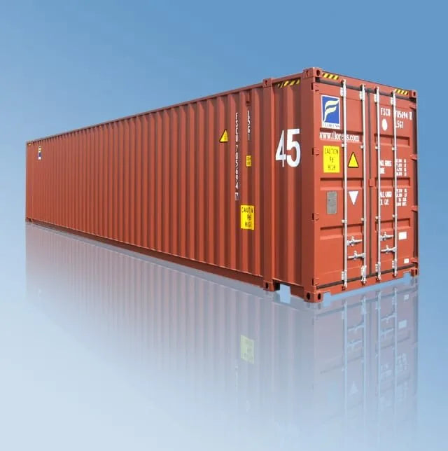 Contenitore Marittimo High Cube 45 Piedi - Massima Capacità e Sicurezza