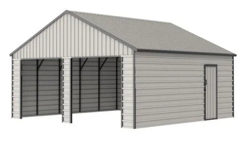 Garage in Metallo 25x33FT - Soluzione Robusta e Spaziosa per Ogni Esigenza